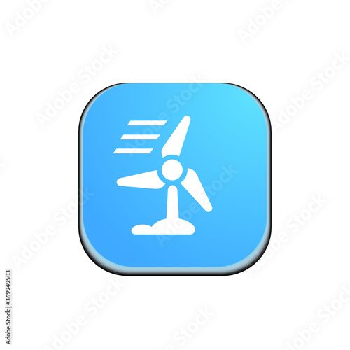 Wind Energy -  Button
