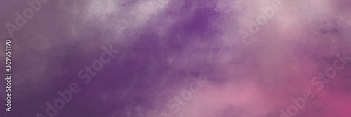 decorative abstract painting background graphic with antique fuchsia and pastel purple colors and space for text or image. can be used as horizontal background graphic