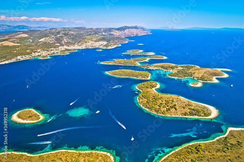 Pakleni otoci yachting destination arcipelago aerial view photo