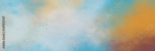 amazing abstract painting background graphic with pastel blue, peru and rosy brown colors and space for text or image. can be used as horizontal background graphic