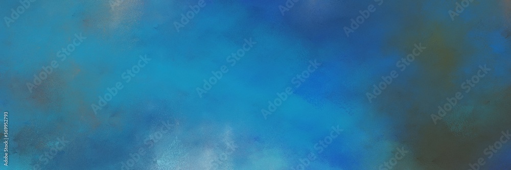 awesome abstract painting background texture with teal blue, dark slate gray and sky blue colors and space for text or image. can be used as horizontal background graphic