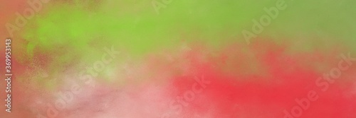 decorative abstract painting background graphic with dark khaki, moderate red and tan colors and space for text or image. can be used as horizontal header or banner orientation