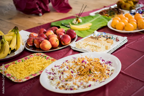 South Indian event celebration goodies in a plate