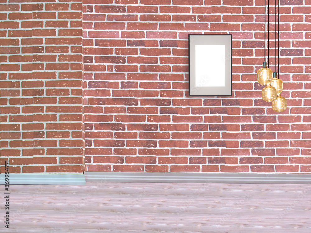 red brick wall and empty space interior design red brick wall and empty space interior design