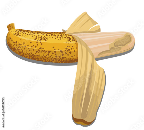 Banana peel outdoor banana