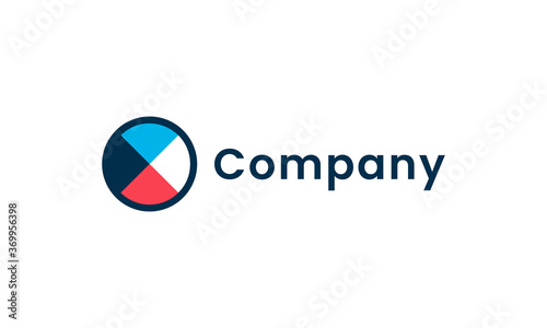 circle abstract modern vector design concept. Suitable as a logo that represents technology, advanced, developed, intelligence.
