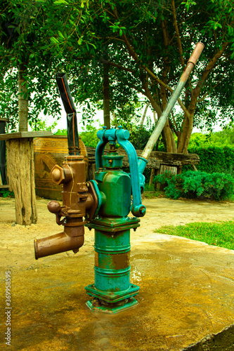 old cast iron water pump