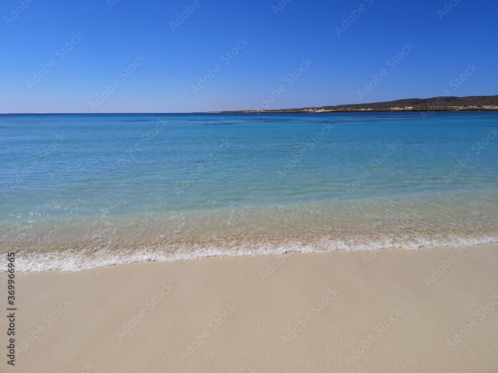 Turquoise Bay white sand beach in Australia