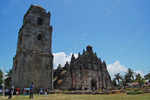 San Agustin Church of Paoay facade in Ilocos Norte, Philippines photo
