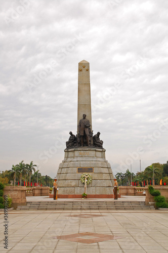 Rizal Park also known as Luneta National Park monument in Manila, Philippines