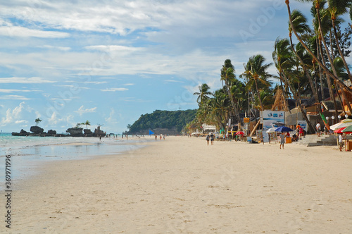 Beach and sands at Boracay Island in Aklan  Philippines