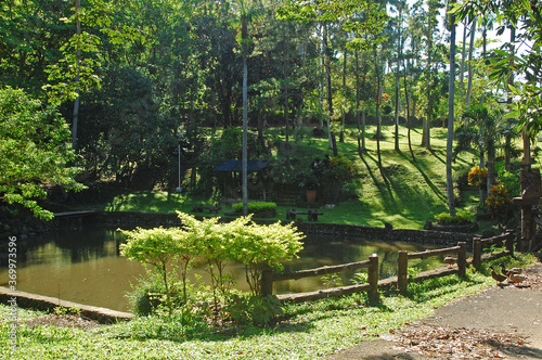 Fish pond at CCF Mount Makiling Recreation Center in Santo Tomas  Batangas  Philippines