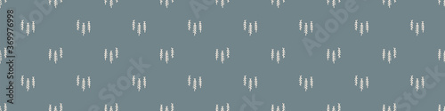 Seamless background simple forest trees gender neutral baby border pattern. Simple whimsical minimal earthy 2 tone color. Kids nursery decor edging fashion ribbon trim.
