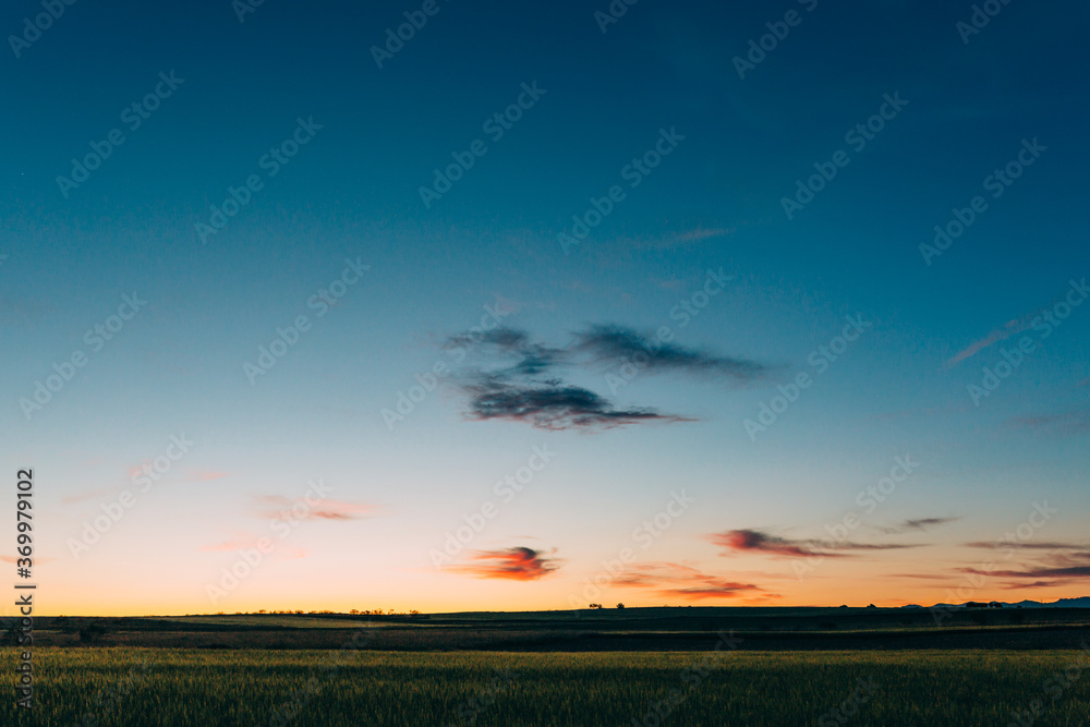 Minimal Sunset in the Countryside Minimal Sunset in the Countryside
