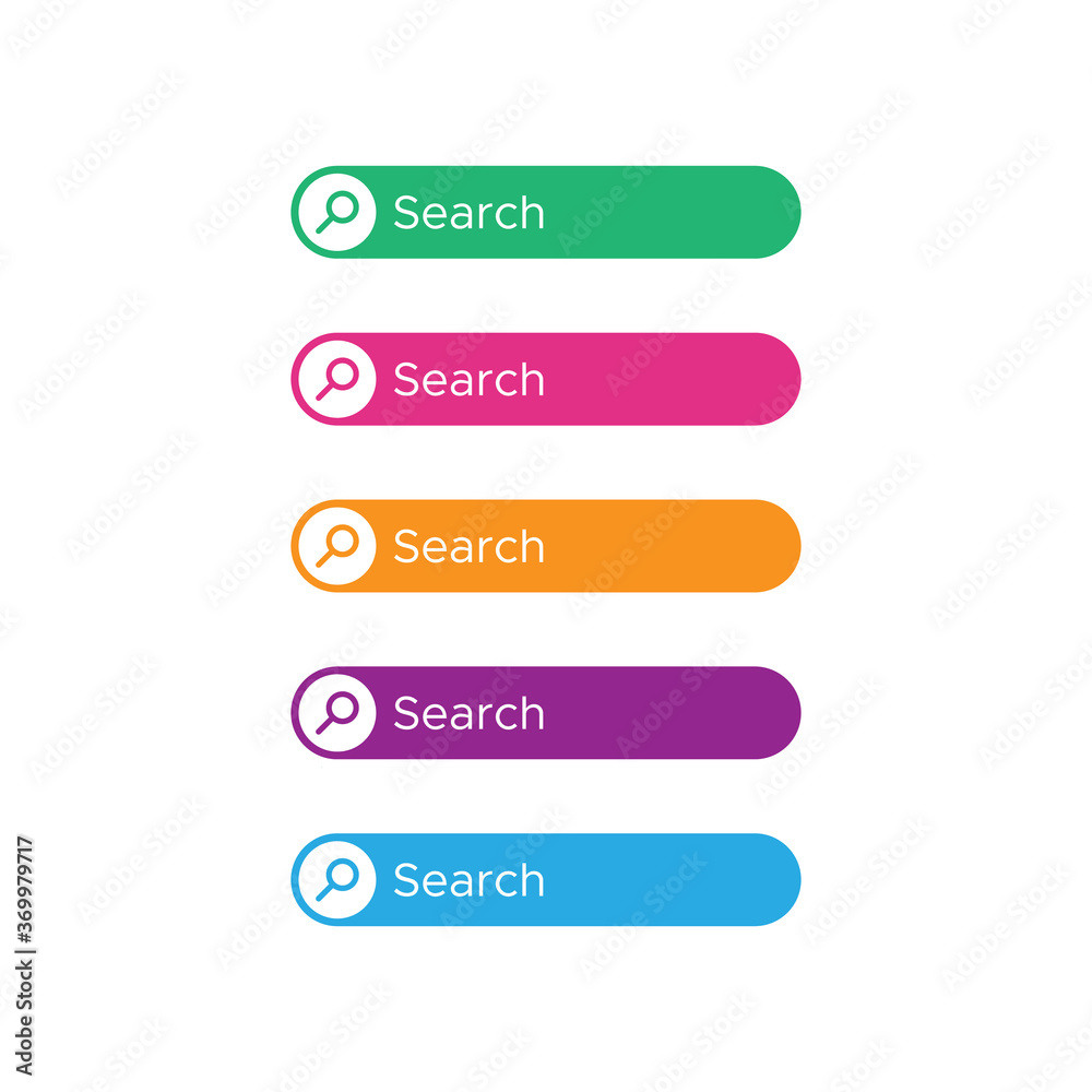 Search button icon vector design template Search button icon vector design template