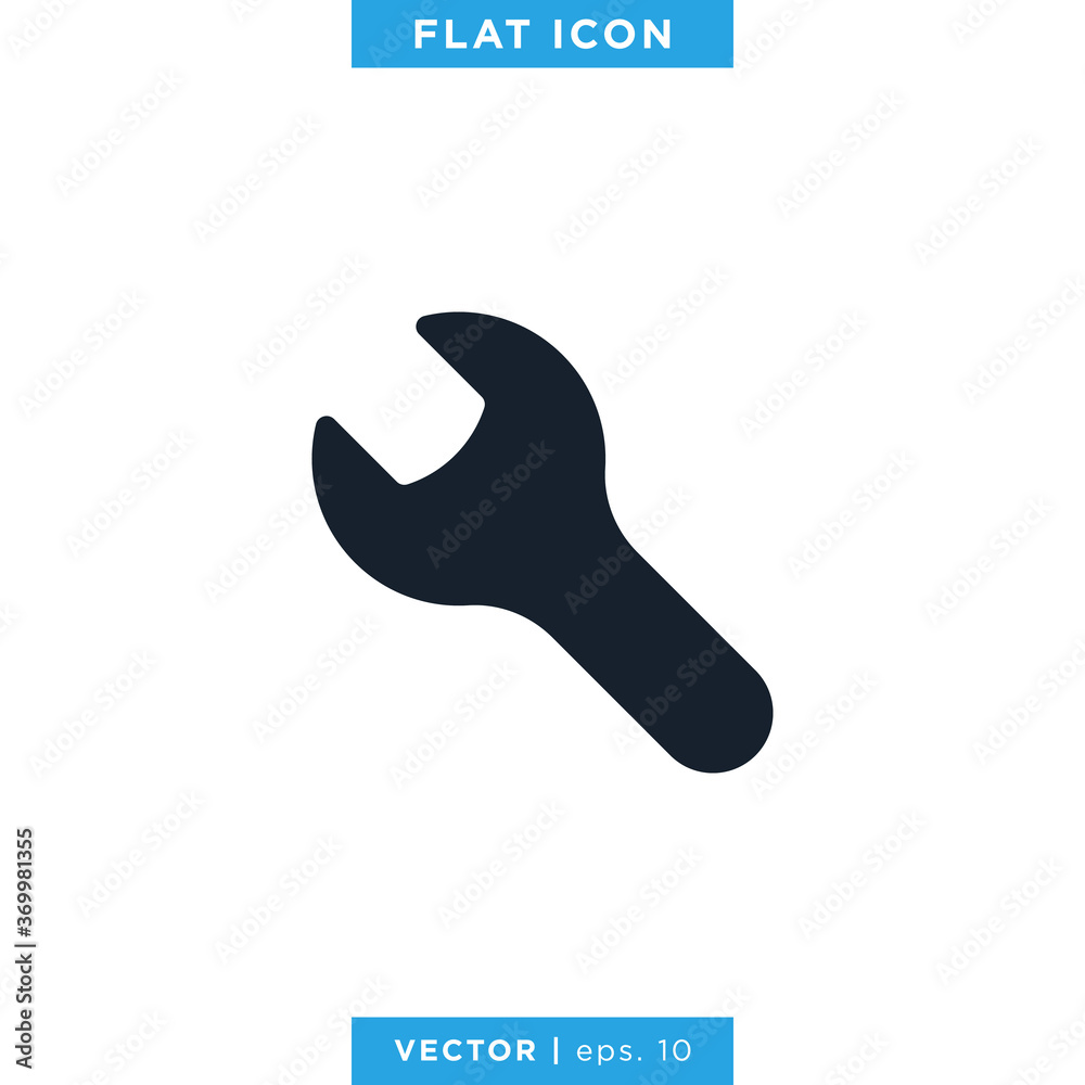 Wrench Icon Vector Design Template. Tools icon. Wrench Icon Vector Design Template. Tools icon.