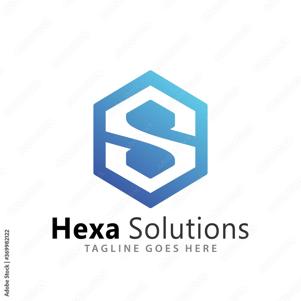 Abstract Letter S Hexagon Logos Design Vector Illustration Template Abstract Letter S Hexagon Logos Design Vector Illustration Template