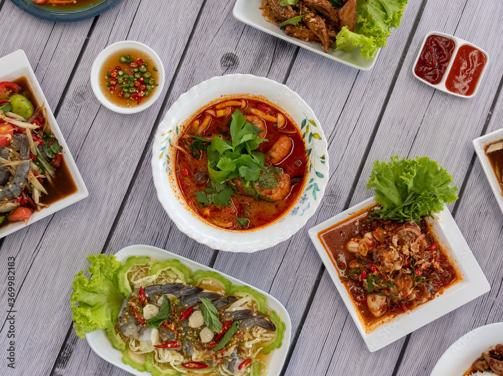 Thai Food Mixed Selections Thai Food Mixed Selections