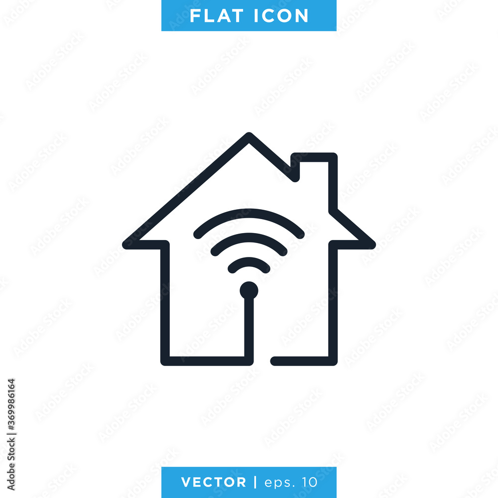 Smart Home Outline Icon Vector Design Template. Editable Vector eps 10. Smart Home Outline Icon Vector Design Template. Editable Vector eps 10.