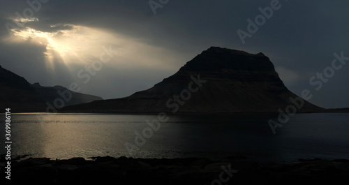 Kirkjufell  Silhouette at Sunset © YWL