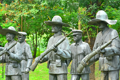 The martydom of Jose Rizal in Manila, Philippines