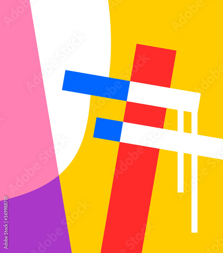 The Power Pole Abstract Illustration