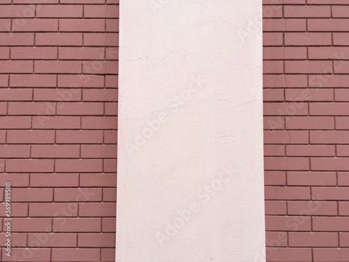 Modern new brick wall. Facade