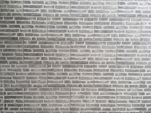 Modern Gray brick wall. Outdoor