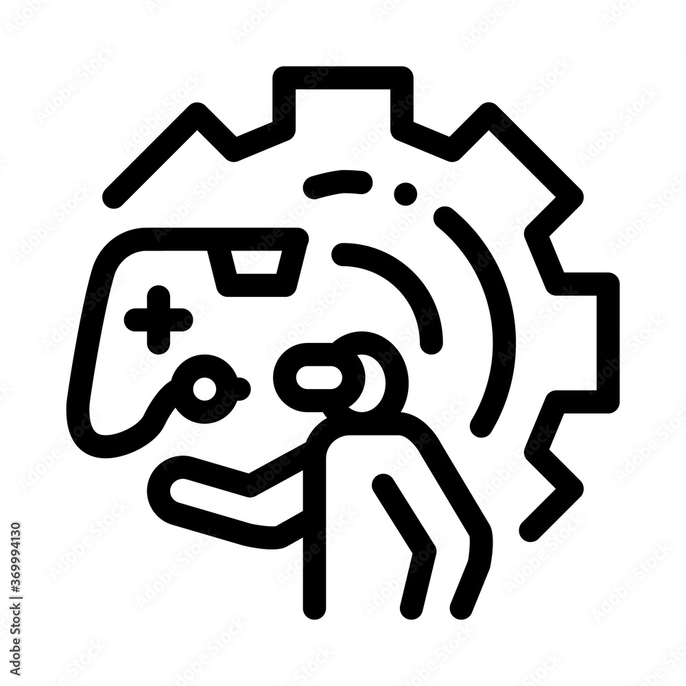 game development and testing icon vector. game development and testing sign. isolated contour symbol illustration game development and testing icon vector. game development and testing sign. isolated contour symbol illustration