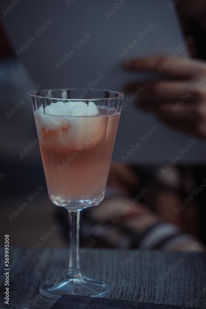 cocktail with ice cocktail with ice