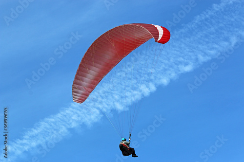 Wallpaper Mural Paraglider flying wing in a blue sky	 Torontodigital.ca