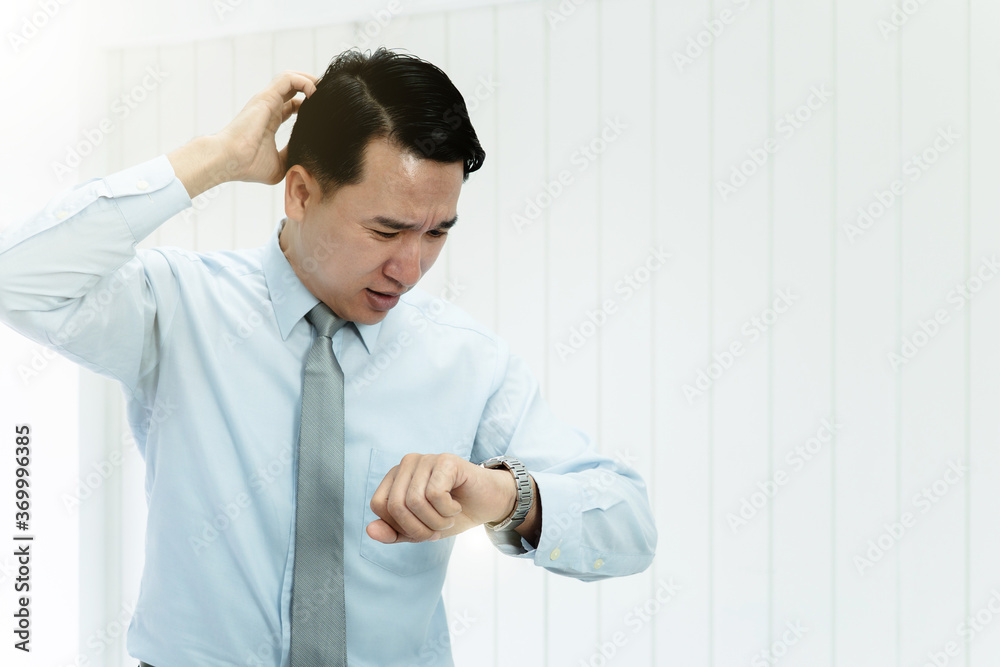 Late to work business tried unemployed professional young buinessman bankrupt lost job because of coronavirus new normal Late to work business tried unemployed professional young buinessman bankrupt lost job because of coronavirus new normal