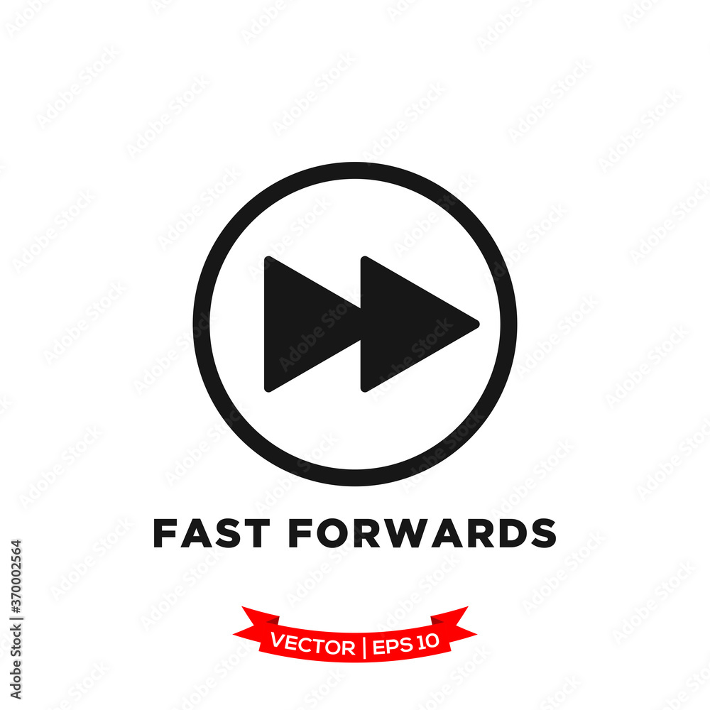 media control icon vector logo template, fast forwards vector icon media control icon vector logo template, fast forwards vector icon