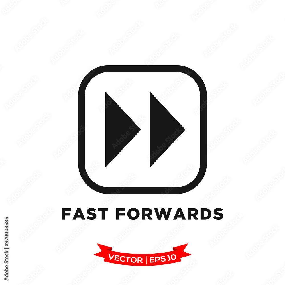 media control icon vector logo template, fast forwards vector icon media control icon vector logo template, fast forwards vector icon