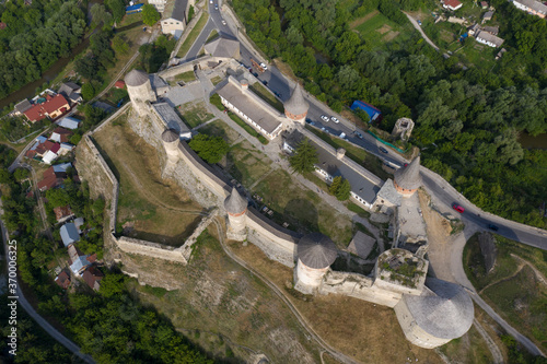 shot of the old castle, view from above