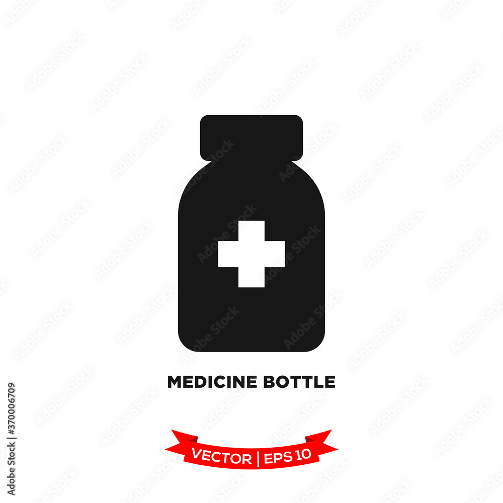 medicine bottle icon vector logo template medicine bottle icon vector logo template