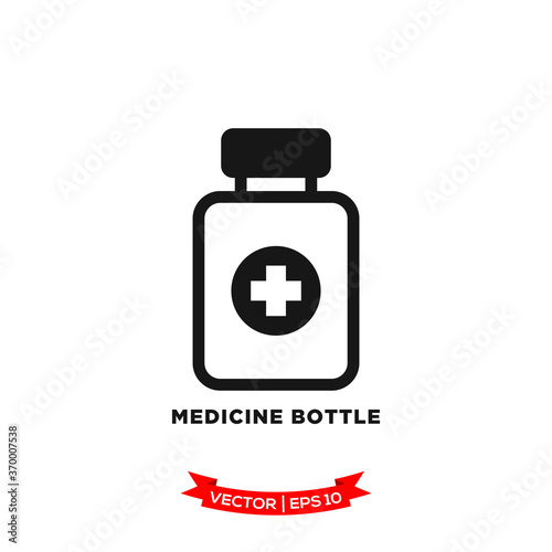 medicine bottle icon vector logo template © pambudi