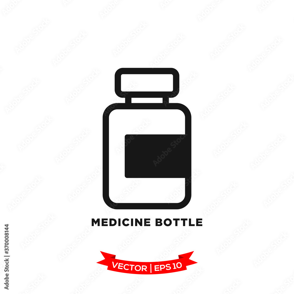 medicine bottle icon vector logo template medicine bottle icon vector logo template
