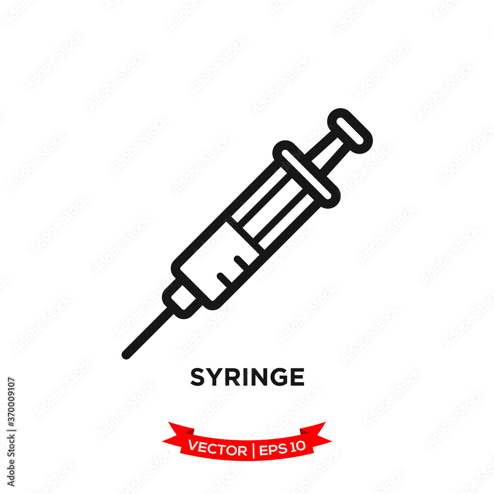 syringe icon vector logo template syringe icon vector logo template