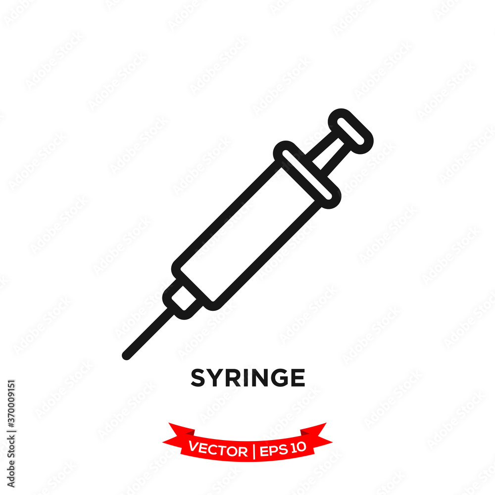 syringe icon vector logo template syringe icon vector logo template