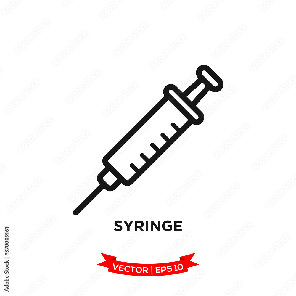 syringe icon vector logo template syringe icon vector logo template