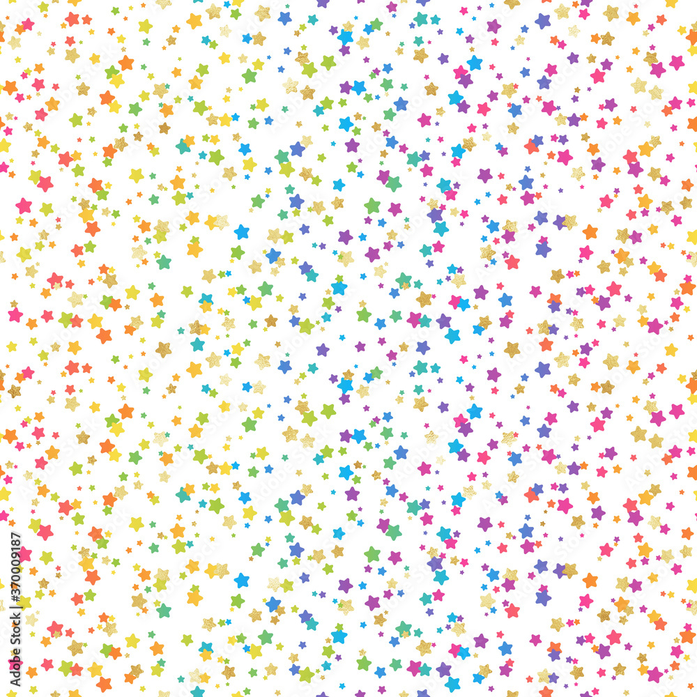Rainbow Party Seamless Pattern - Colorful ombre gradient repeating pattern design with gold foil texture accents Rainbow Party Seamless Pattern - Colorful ombre gradient repeating pattern design with gold foil texture accents