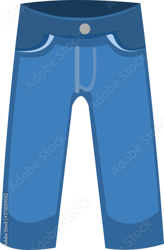 Vector illustration of a jeans pants