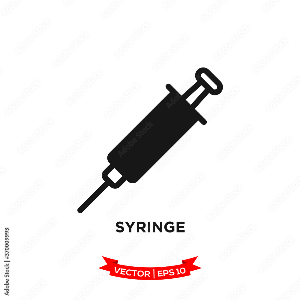 syringe icon vector logo template syringe icon vector logo template