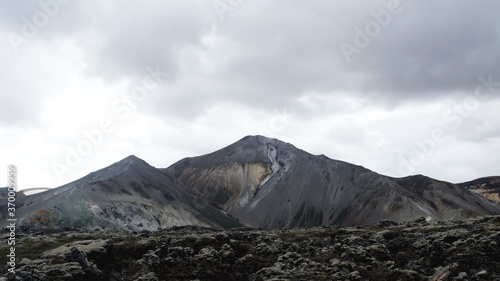 Mt. Bláhnjúkur Amongst a Lava Field