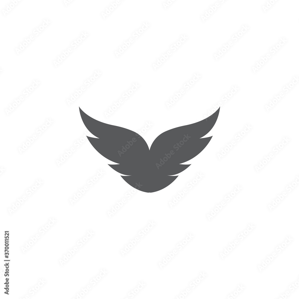 Naklejka Skrzydło Logo Szablon wektor ikona