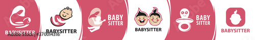 Vector logo of babysitter, child care and nursery