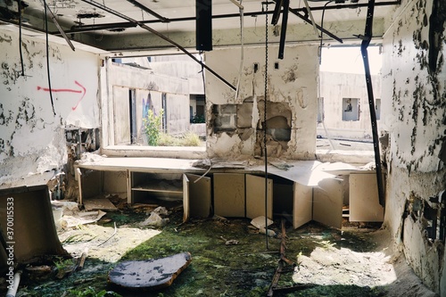 old abandoned hospital building