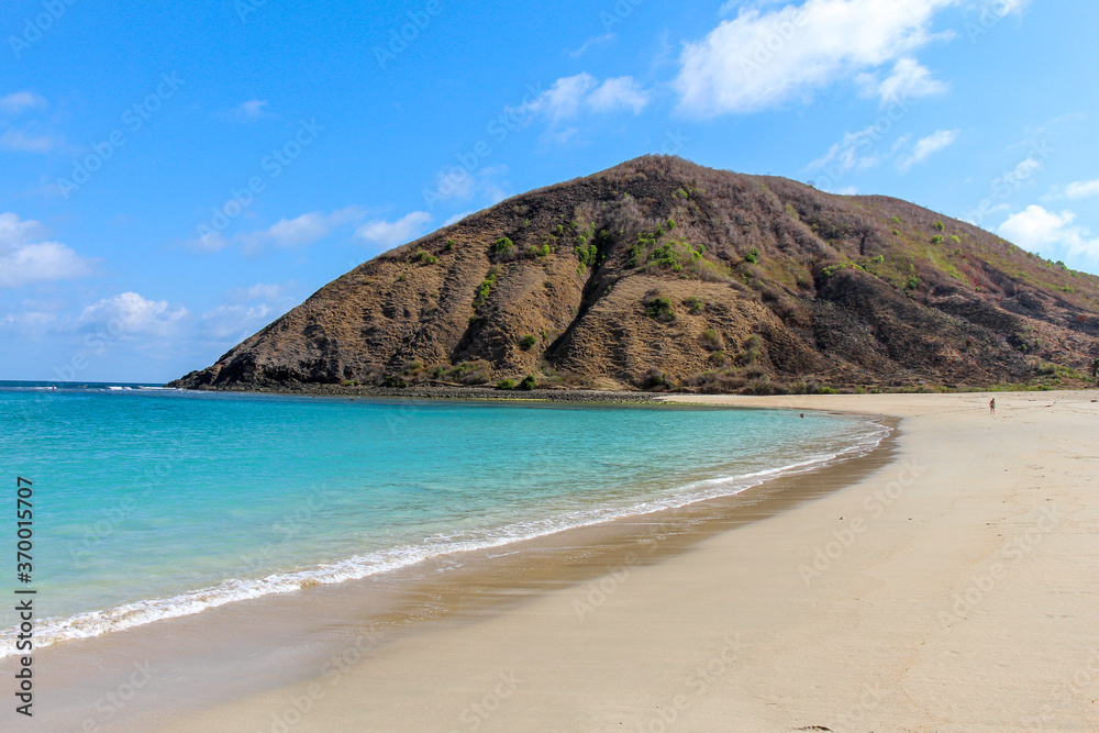 Mawun Beach and Bukit Mawun Bertingkat, near Kuta, Lombok, Indonesia