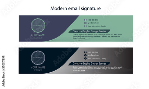 modern email signature